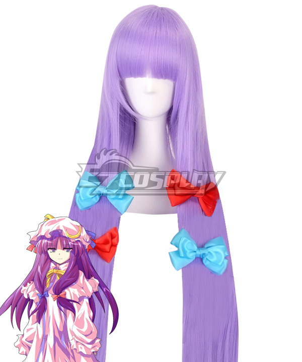Touhou Project Patchouli Knowledge Purple Cosplay Wig