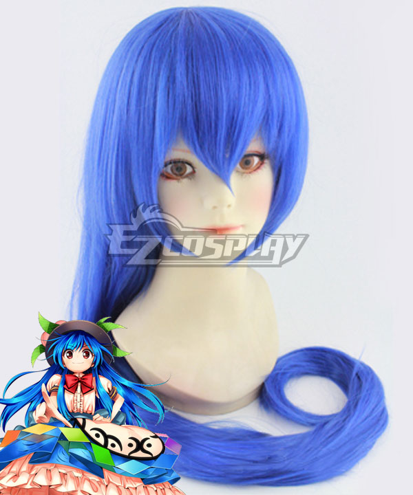 Touhou Project Tenshi Hinanai Blue Cosplay Wig