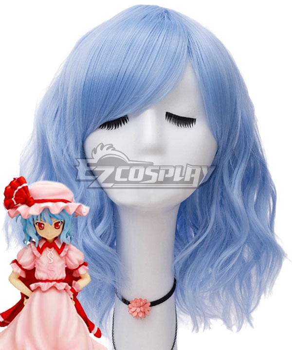 Touhou Project Vampire Remilia Scarlet Blue Cosplay Wig