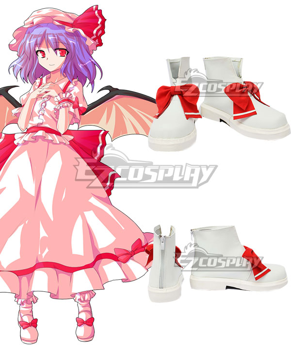 Touhou Project Vampire Remilia Scarlet White Cosplay Shoes