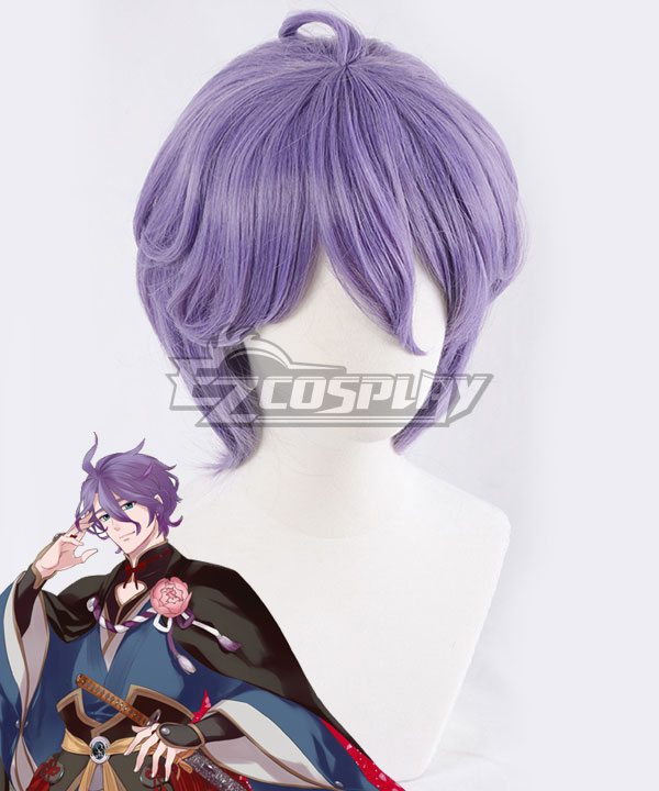 Touken Ranbu Kasen Kanesada Purple Cosplay Wig
