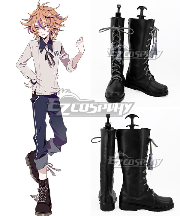 Touken Ranbu Online Gotou Toushirou Black Shoes Cosplay Boots