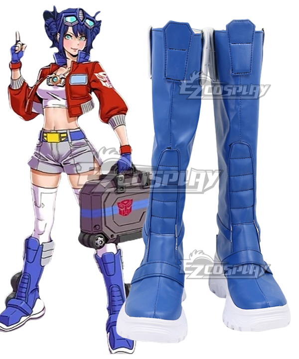 Transformers Female Optimus Prime Shoes Cosplay Boots