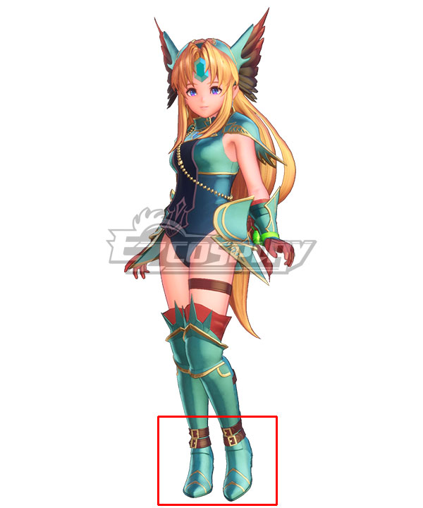 Trials of Mana Riesz Rune Maiden Yellow Shoes Cosplay Boots