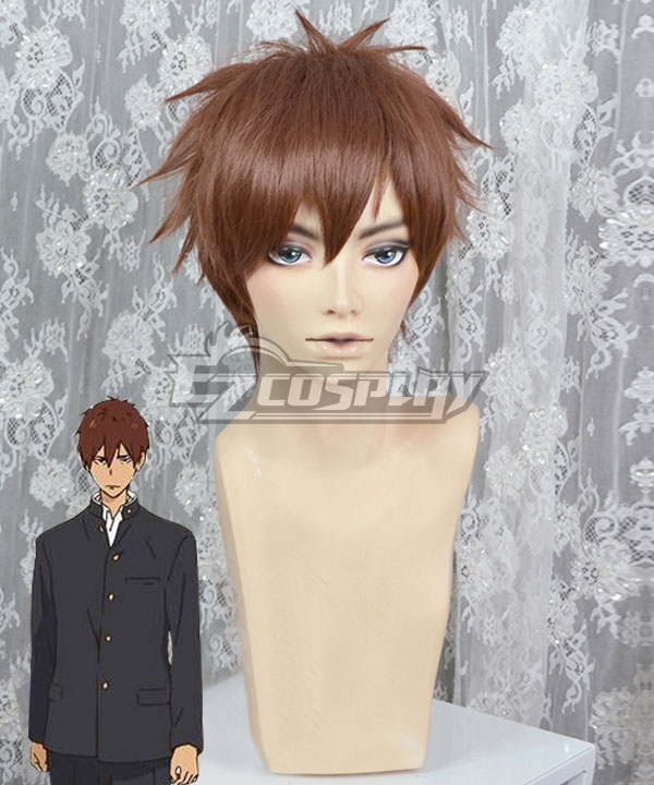 Tsurune: Kazemai Koukou Kyuudoubu Kaito Onogi Brown Cosplay Wig