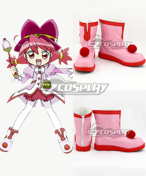 Twin Princess of Wonder Planet Fushigiboshi no Futagohime Fine Pink Cosplay Shoes
