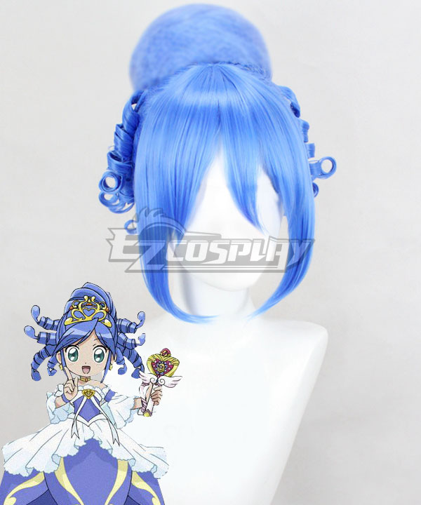 Twin Princess of Wonder Planet Fushigiboshi no Futagohime Rein Blue Cosplay Wig