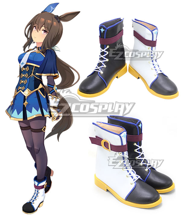Uma Musume: Pretty Derby Road to the Top Admire Vega Black White Cosplay Shoes