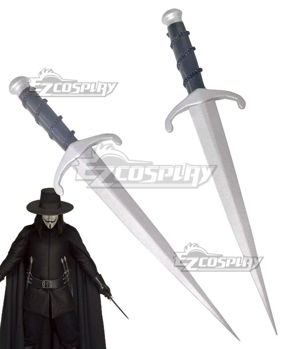 V for Vendetta V Two Daggers Cosplay Weapon Prop