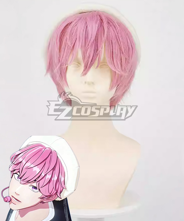 Virtual Kpop Idol PLAV Bamby Pink Cosplay Wig