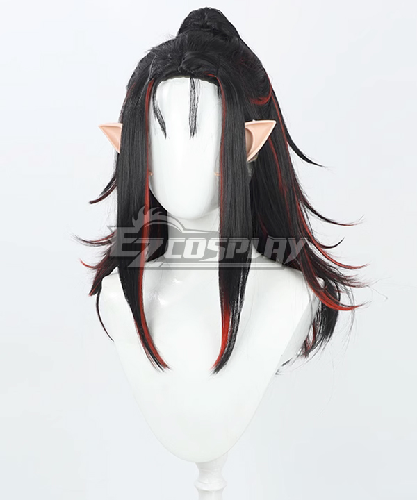 Virtual YouTuber NIJISANJI Luxiem Vox New Outfit Black Red Cosplay Wig