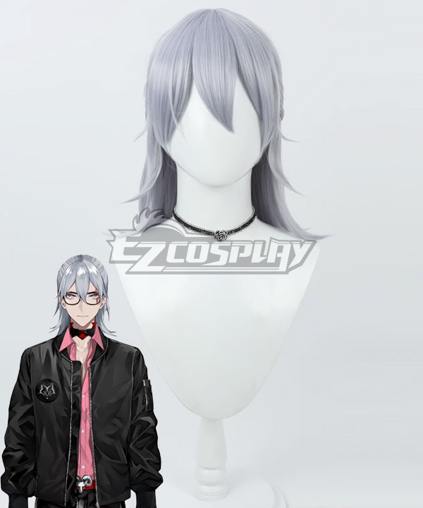 Virtual YouTuber NIJISANJI Noctxy Fulgur Ovid New Outfit Silver Cosplay Wig