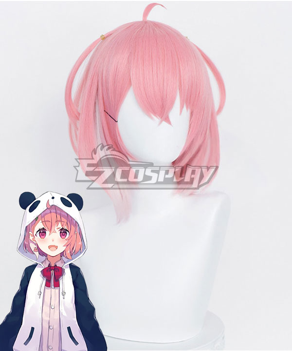 Virtual YouTuber Sasaki Saku Pink Cosplay Wig