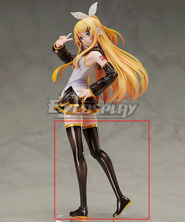 Vocaloid Hatsune Miku Kagamine Rin Bunny Girl Black Shoes Cosplay Boots