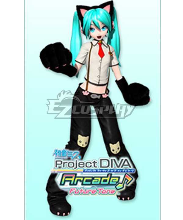 Vocaloid Hatsune Miku Nyanko Cat Girl Cosplay Costume 