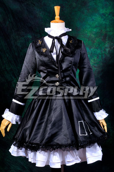 

Vocaloid Hatsune Miku Secret Police Lolita Cosplay Costume-Y310