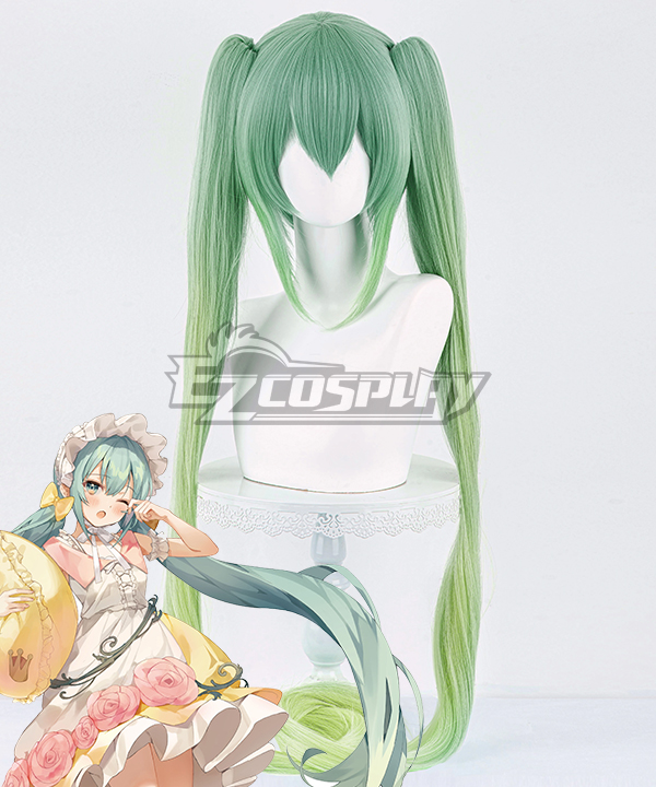 Vocaloid Hatsune Miku Wonderland Miku Sleeping Beauty Green Cosplay Wig