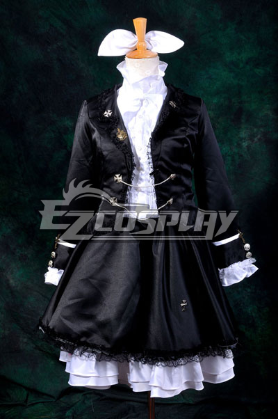 

Vocaloid Kagamine Rin Secret Police Lolita Cosplay Costume-Y311
