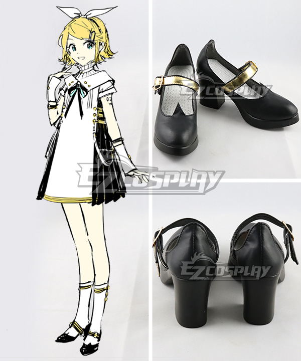 

Vocaloid Kagamine Rin Symphony 2018 Black Cosplay Shoes