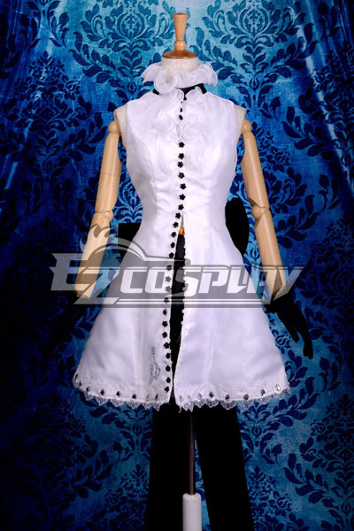 Vocaloid Kagamine Rin White Dress Cosplay Costume-Y292