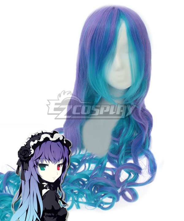 VOCALOID Luka ANTI THE HOLiC Halloween Blue Purple Cosplay Wig