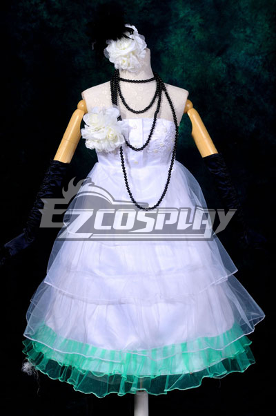 

Vocaloid Miku Small White Dress Loita Cosplay Costume-Y290