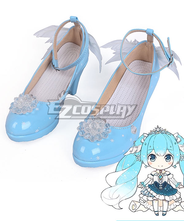 

Vocaloid Snow Miku 2019 Blue Cosplay Shoes