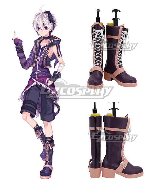 Vocaloid V4 Flower Purple Shoes Cosplay Boots