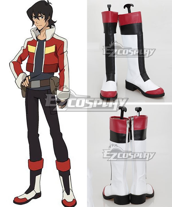Voltron: Legendary Defender Keith White Shoes Cosplay Boots