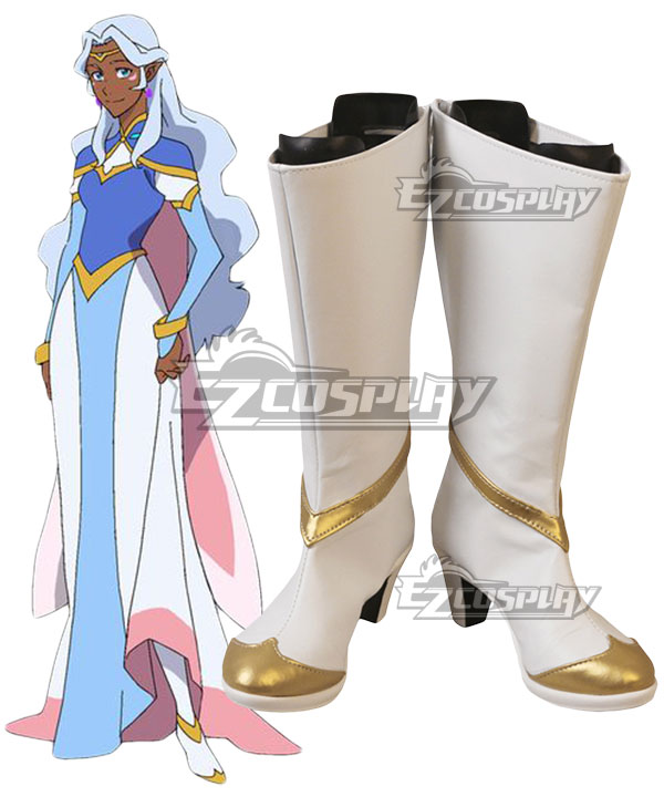Voltron: Legendary Defender Princess Allura White Shoes Cosplay Boots