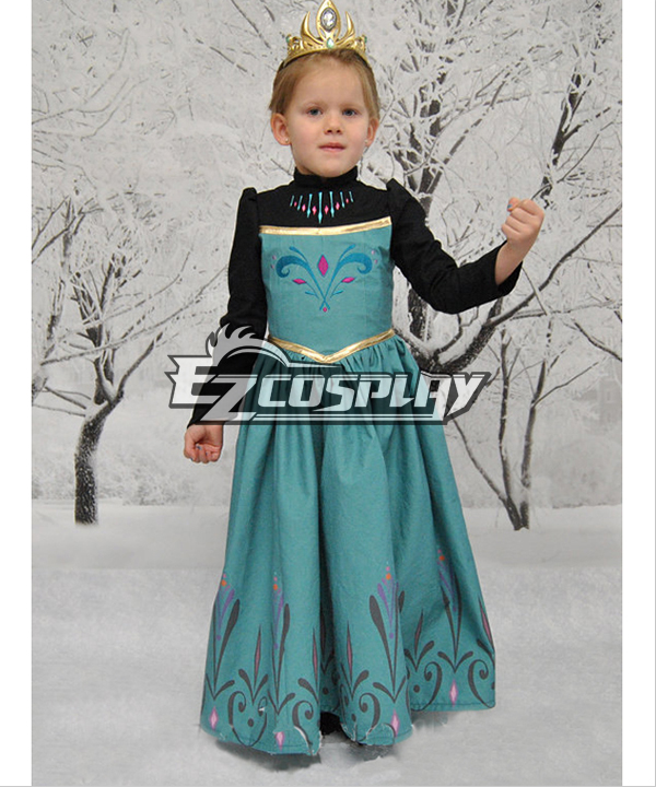 

Frozen Snow Queen Outfit Disney Coronation Dress Cosplay Costume-Deluxe Ver