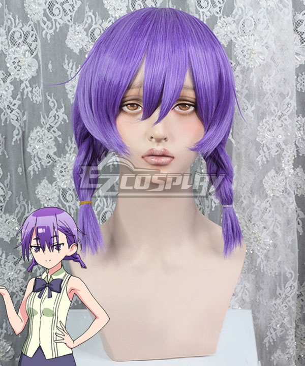 We Never Learn Bokutachi Wa Benkyou Ga Dekinai Asumi Kominami Purple Cosplay Wig