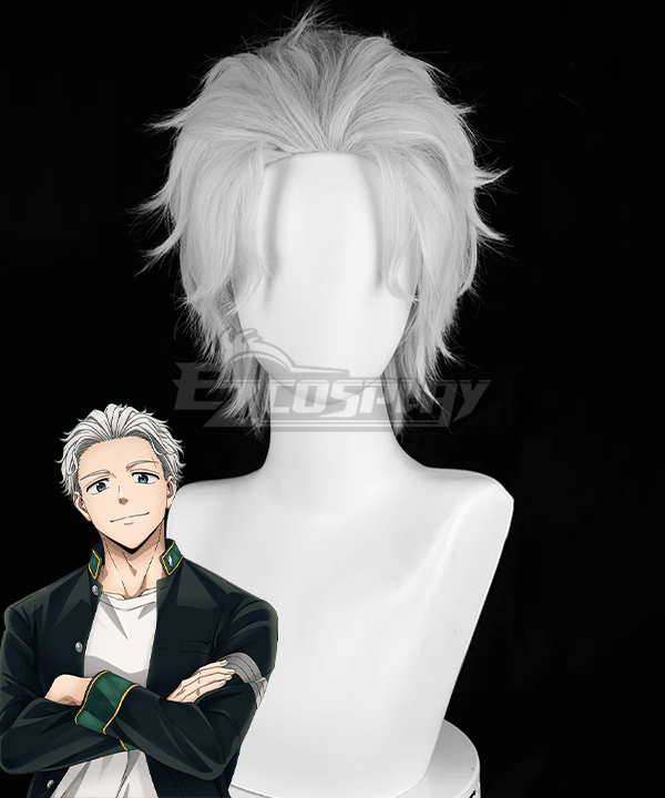 Wind Breaker Hajime Umemiya Silver Cosplay Wig
