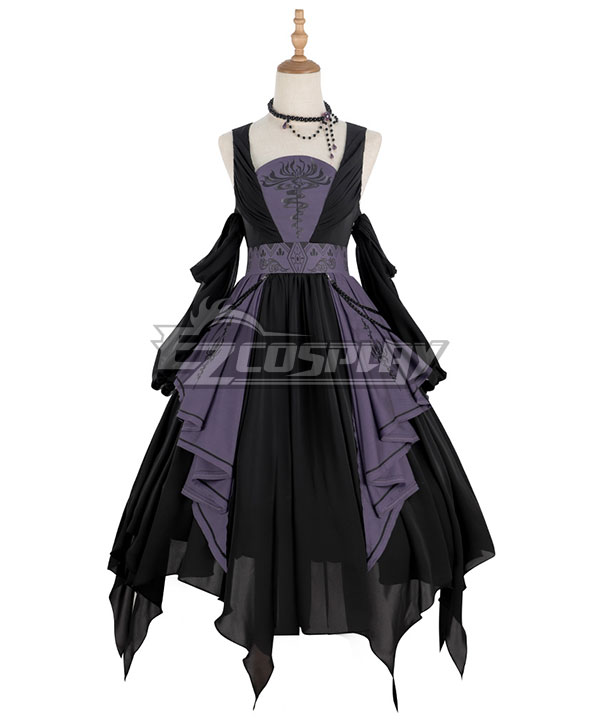 Women Girls Gothic Lolita Short Sleeves Classic Lolita Dress Multi Colors Costume -Cross the Acheron