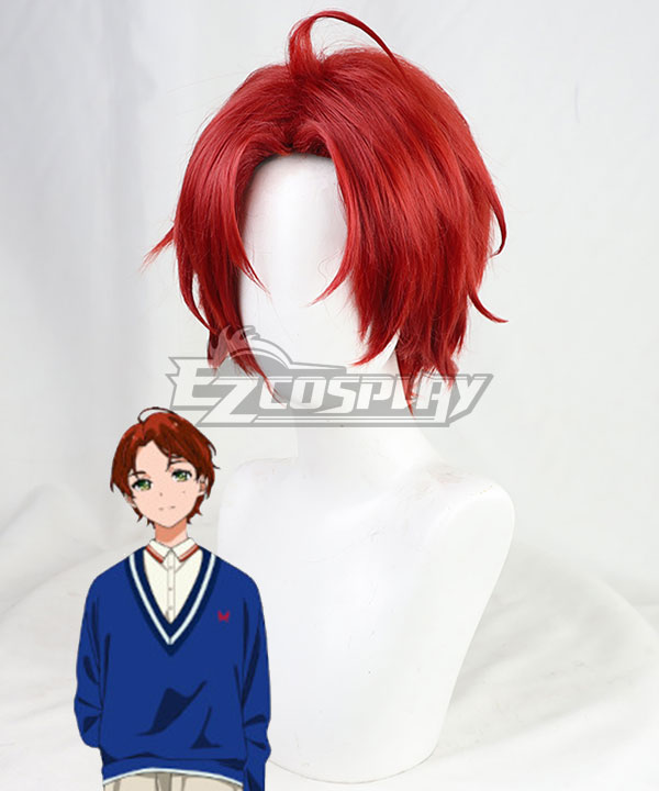 Wonder Egg Priority Momoe Sawaki Red Cosplay Wig