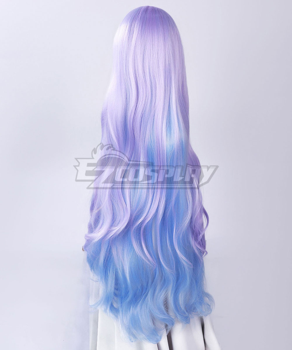 Wuthering Waves Cantarella Purple Blue Cosplay Wig display picture 1