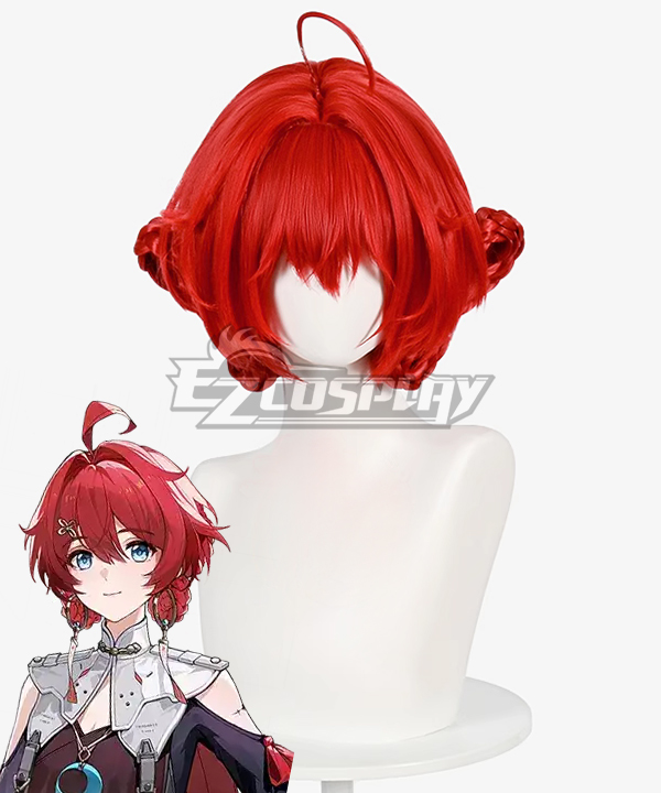 Wuthering Waves Danjin Red Cosplay Wig