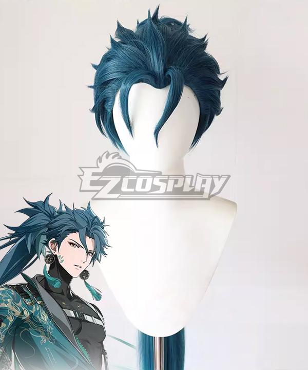 Wuthering Waves Jiyan Green Cosplay Wig