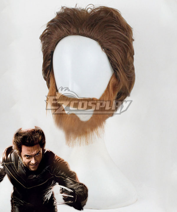 X-Men Origins: Wolverine Wolverine Brown Cosplay Wig