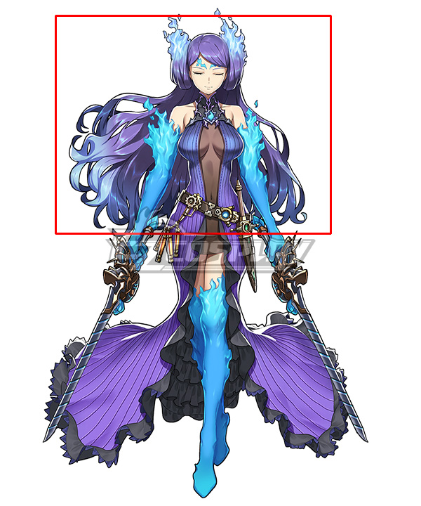 Xenoblade Chronicles 2 Brighid Purple Cosplay Wig