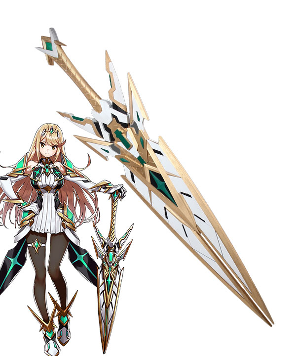 Xenoblade CHronicles 2 Mythra Sword Cosplay Weapon Prop