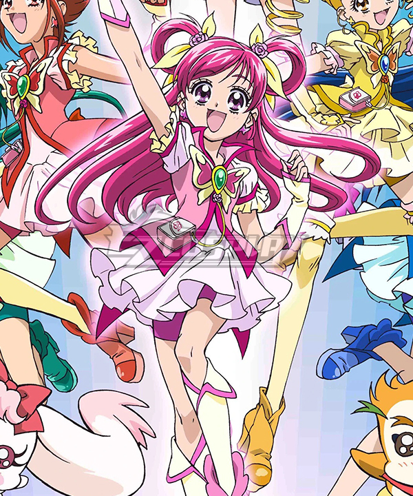 Ja! Pretty Cure 5 GoGo! Ja! Precure 5 GoGo! Cure Dream rosa Cosplay-Kostüm