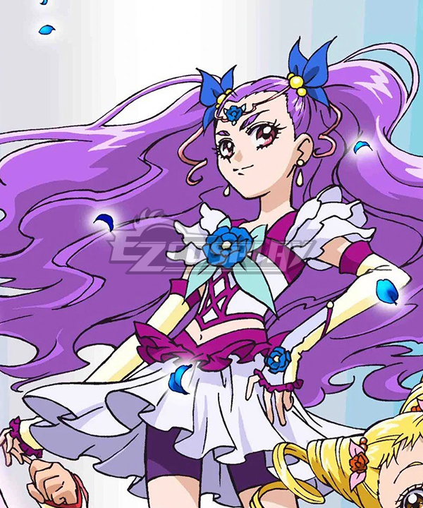 Yes! Pretty Cure 5 GoGo!  Yes! Precure 5 GoGo!  Milky Rose purple Cosplay Costume