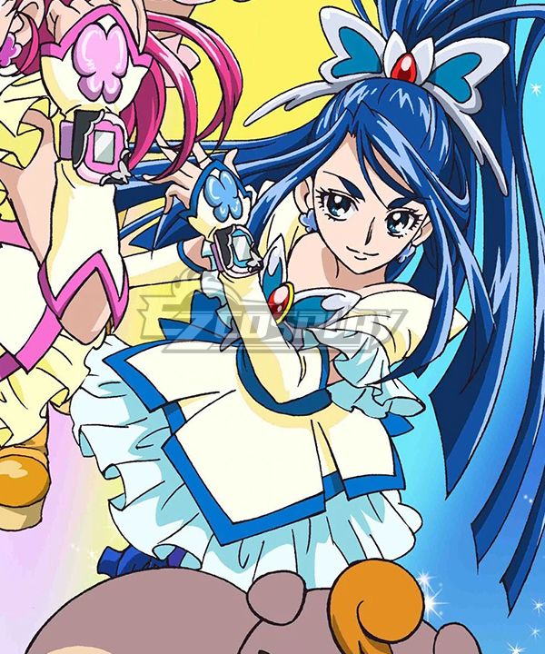 Ja! Pretty Cure 5 Ja! Precure 5 Cure Aquablaues Cosplay-Kostüm