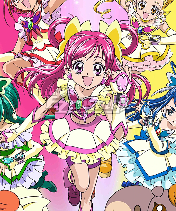 Ja! Pretty Cure 5 Ja! Precure 5 Cure Dream rosa Cosplay-Kostüm