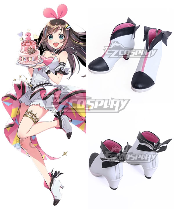 YouTuber Kizuna AI A.I.Channel A.I. To Hold Her First Ever Birthday White Black Cosplay Shoes