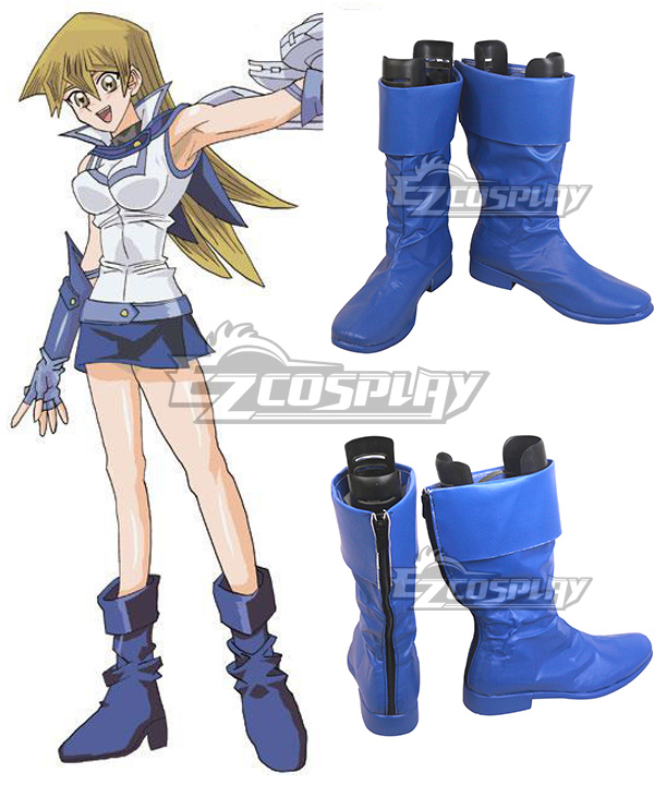 

Yu-Gi-Oh! GX Alexis Rhodes Blue Shoes Cosplay Boots