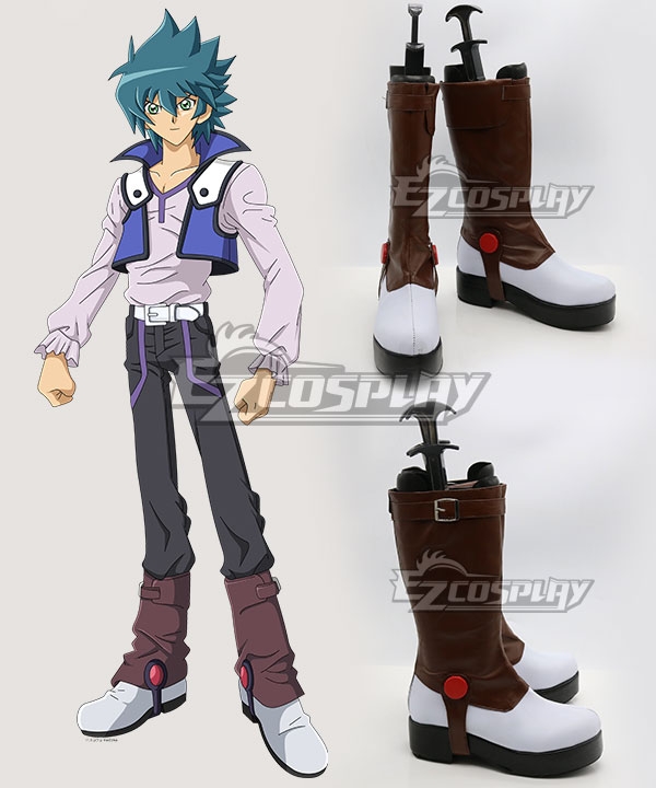 

Yu-Gi-Oh! GX Johan Andersen Brown Shoes Cosplay Boots