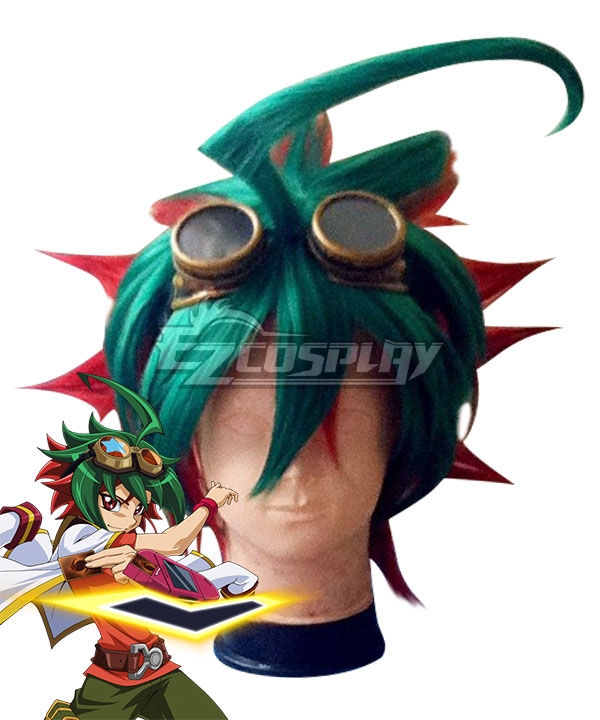 

Yu-Gi-Oh! Yugioh ARC-V Yuya Sakaki Green Red Cosplay Wig