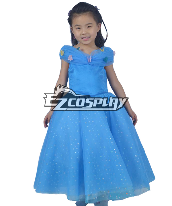 

Disney Movie Cinderella Kids Deluxe Princess Dress Cinderella Kids Cosplay Costume